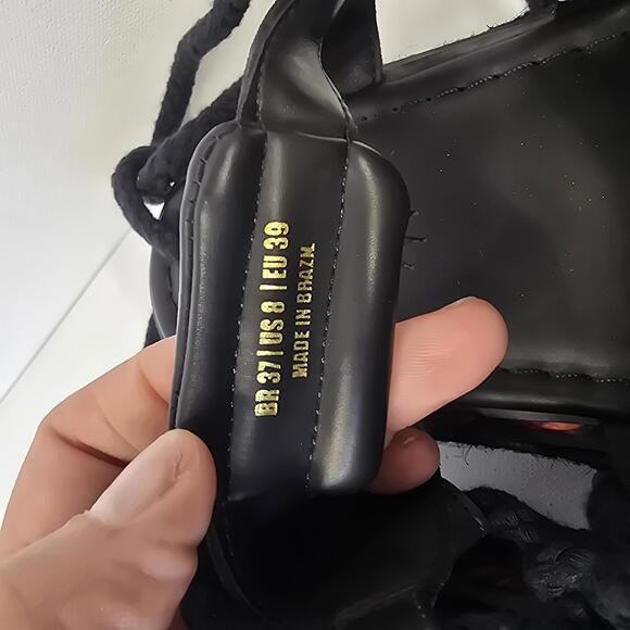 Farm Rio Sand Rope Tie Platform‎ Sandals Size 8 - Picture 2 of 6